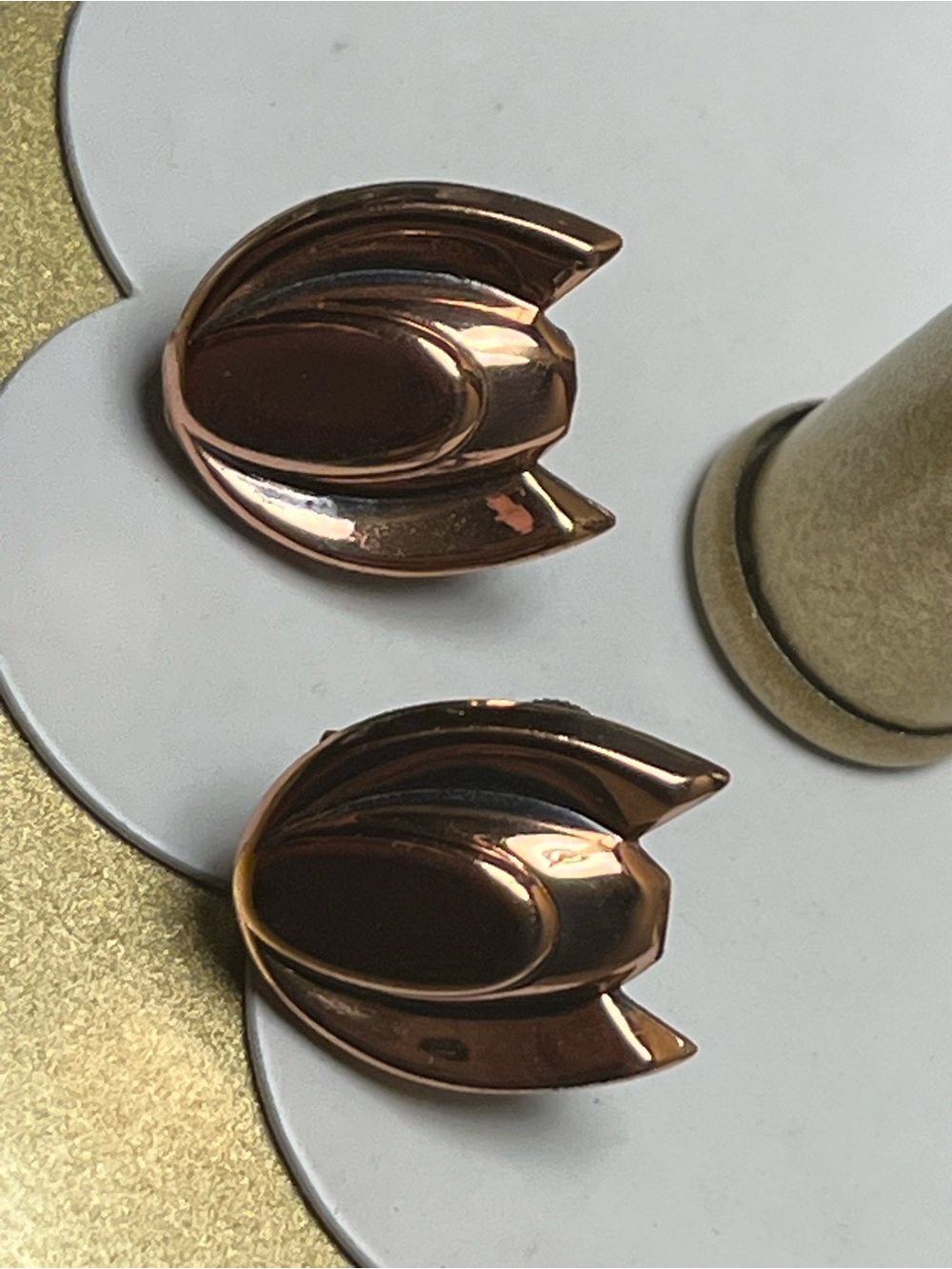 Renoir 1950’s Copper Tulip Earrings Excellent vintage condition - Picture 3 of 8